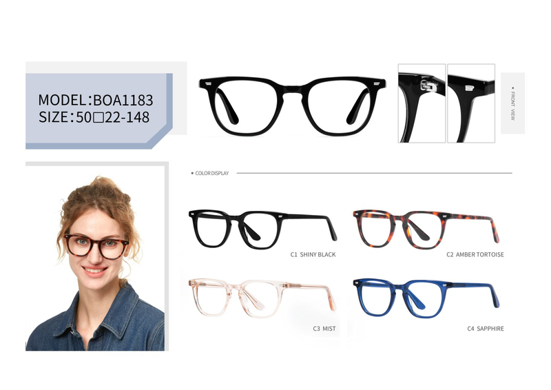  Wholesale Vintage Ladies Design Handmade Acetate Optical Frame