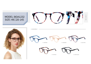  Wholesale Vintage Ladies Design Handmade Acetate Optical Frame Classic Optical Frame