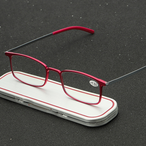 Ultra Light and Strong Aluminium Made Blue light Blocking Computer Digital Spring Hinge Reading Glasses with Aluminium cases