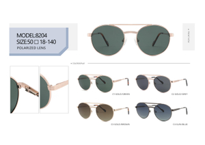 Hot Sale Ready to Sale Aviator Design Unisex Trendy UV400 TAC Polarized Metal Sunglasses