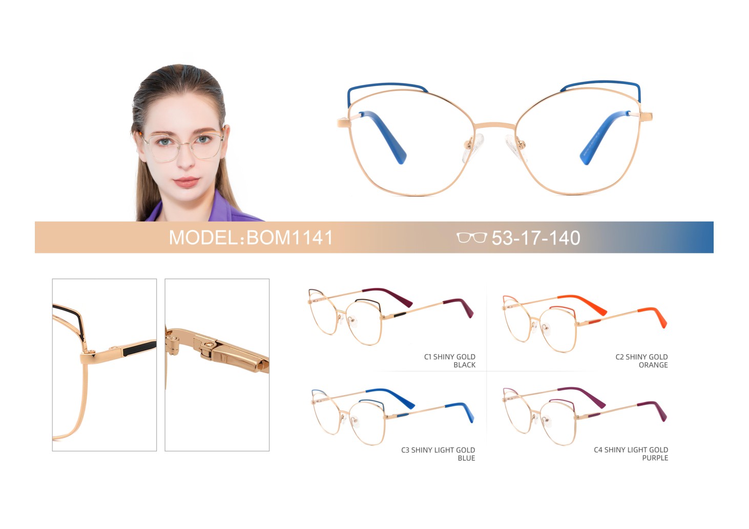 Ready to Sale Women Glasses Frame Optical Eyeglasses Frames 