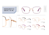 Hot Sale Ins Popular Women Glasses Frame Metal Optical Eyeglasses Frames 