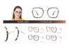 Hot Sale Ins Popular Women Glasses Frame Metal and Acetate Combination Optical Eyeglasses Frames 