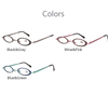 Stainless Steel Fashion Double Color Ladies Reading Glasses