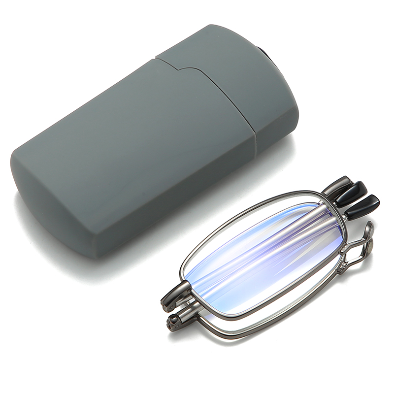 Blue Ligth Blocking Telescope Arms Portable Compact Folding Reading Glasses