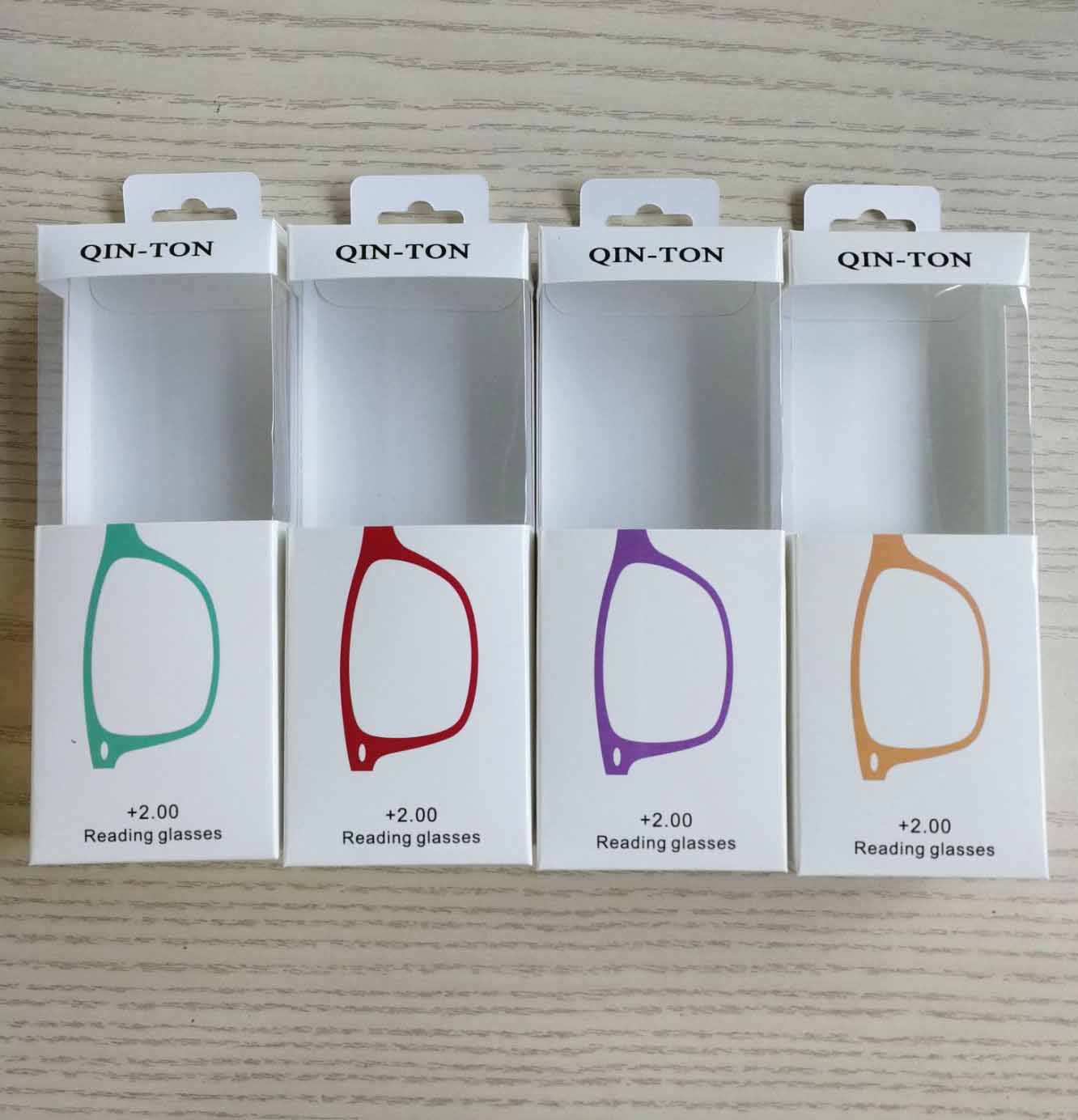 paper cardboard eyeglasses and reading glasses gift box and display box