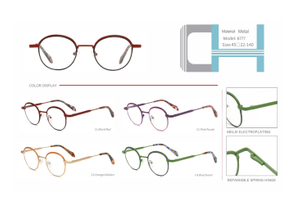 ready stocks vintage metal optical frame
