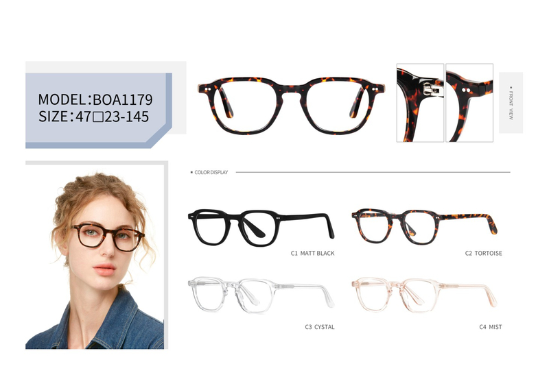  Wholesale Vintage Ladies Design Handmade Acetate Optical Frame
