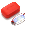 Model 908F Half Rim Folding Reading Glasses ANTI Blue Ligh Telescope Arms Portable Design