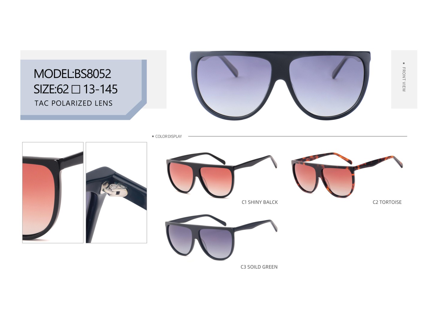  TAC Polarized Acetate Sunglasses