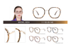 Metal&Acetate Combination Ins Popular Women Glasses Frame Metal Optical Eyeglasses Frames 