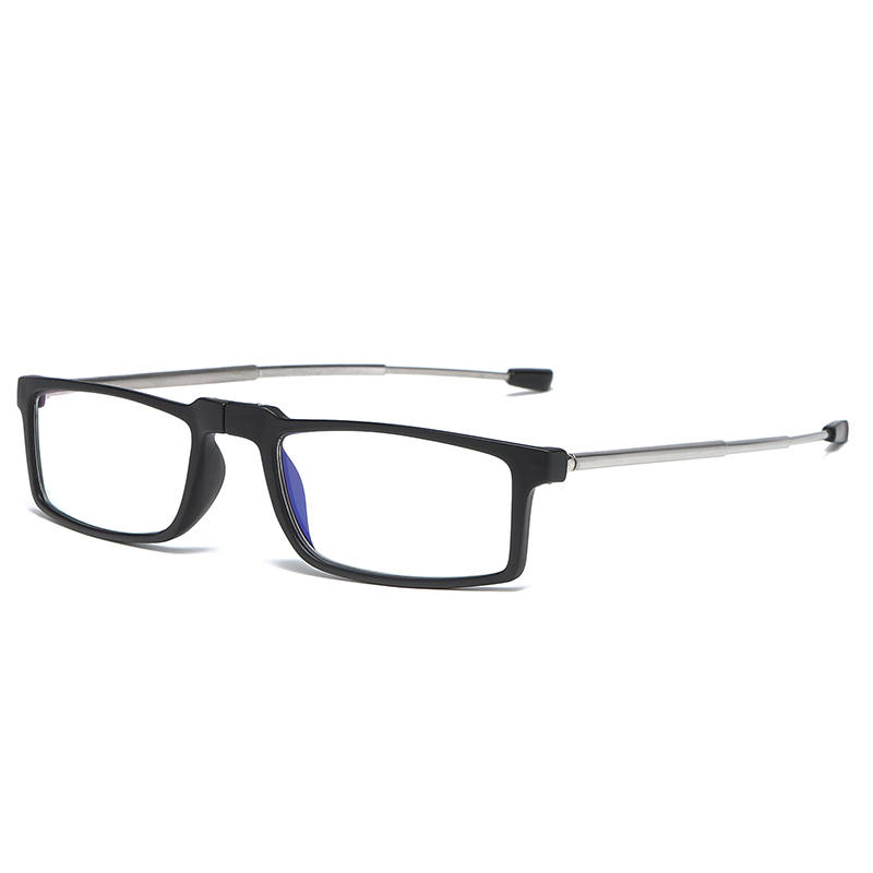 Adjustable Telescope Arms TR90 Reading Glasses with Cases UV400 Blue Light Reading Lens