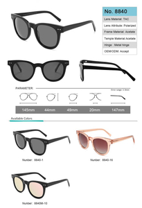 Ready to Sell Acetate Sunglasses TAC polarized lens No MOQ