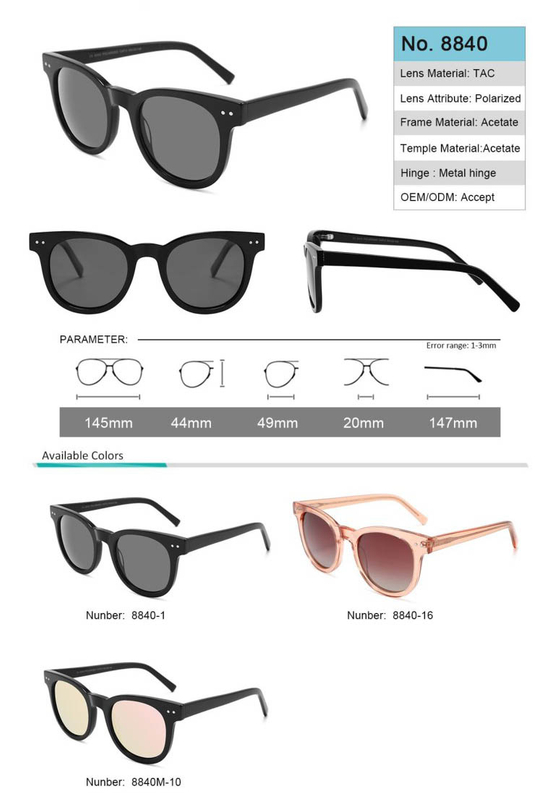 Ready to Sell Acetate Sunglasses TAC polarized lens No MOQ