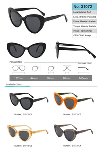Ready to Sell Acetate Sunglasses TAC polarized lens No MOQ