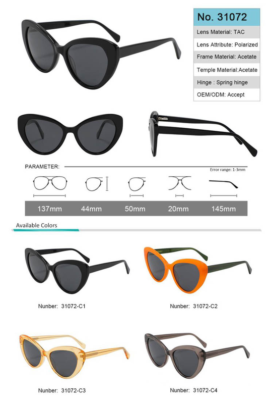 Ready to Sell Acetate Sunglasses TAC polarized lens No MOQ