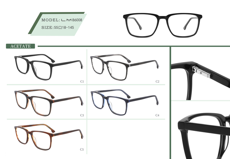  Ready To Sale Men's Vintage Design Handmade Acetate Optical Frame Classic Optical Frame 