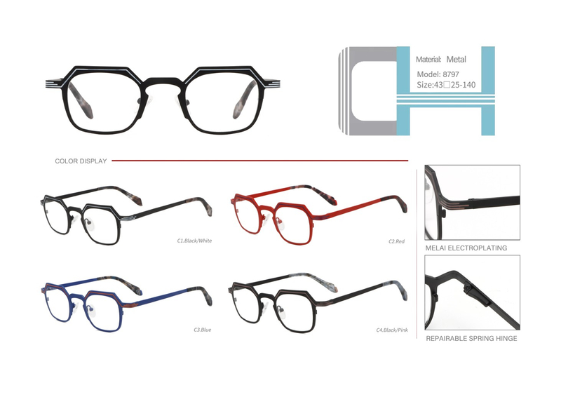 ready stocks vintage metal optical frame