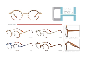 ready stocks vintage metal optical frame