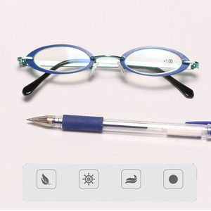 Stainless Steel Fashion Double Color Ladies Reading Glasses