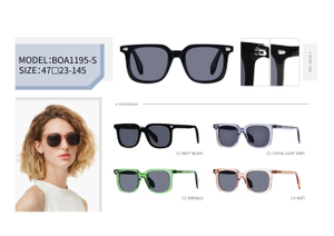 Hot Sale Ready Stocks Vintage Design Unisex Trendy UV400 Acetate Polarized Sunglasses