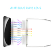 Portable And Slim,Paper Card Flex TR90 Frames Anti Blue Rays Reading Glasses, PD62+-1MM