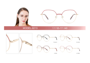 Hot Sale Ins Popular Women Glasses Frame Metal Optical Eyeglasses Frames 