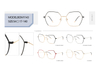 Ready Stocks No MOQ Women Luxury Brand Designer Prescription Myopic Eyeglasses Optical Frame 