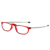 Adjustable Telescope Arms TR90 Reading Glasses with Cases UV400 Blue Light Reading Lens